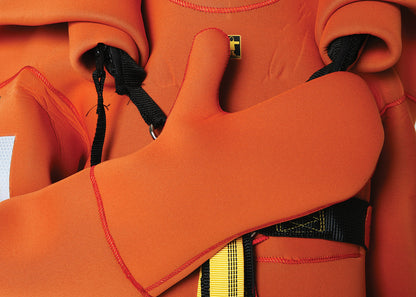 NORSEA survival suit - Complies with IMO/SOLAS 74/83 and CE regulations.
