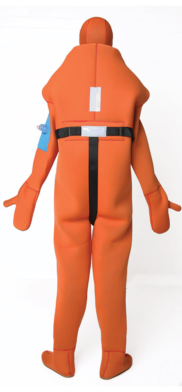 NORSEA survival suit - Complies with IMO/SOLAS 74/83 and CE regulations.