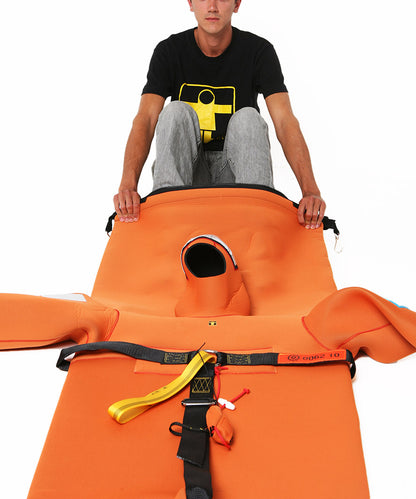 NORSEA survival suit - Complies with IMO/SOLAS 74/83 and CE regulations.